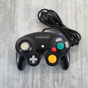 Nintendo GameCube Controller Official OEM Black - Cleaned Tested
